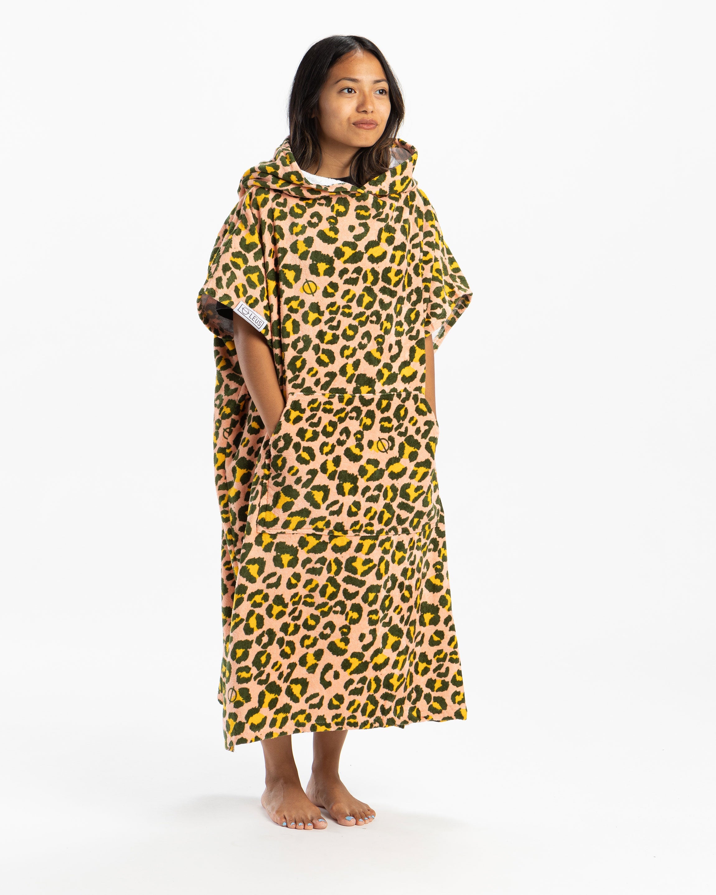 Cozy Hot Spots ECO Poncho- Soft, Absorbent, and Stylish - LEUS