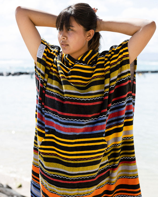 Surf, Beach, Towel Poncho - Men - Rasta